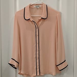 Light pink tuxedo shirt